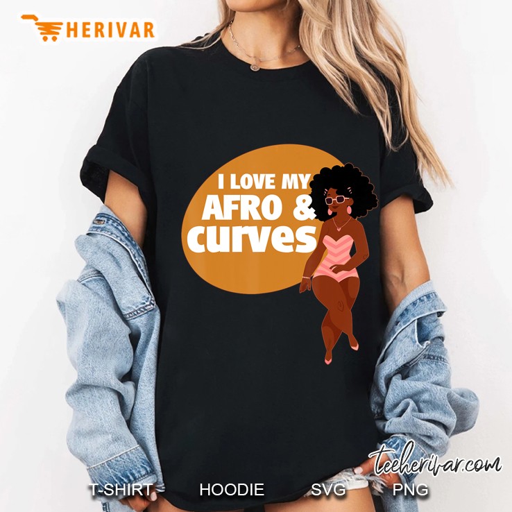 Proud Black Curve Woman Afro Hair Natural Body Girls Hoodie