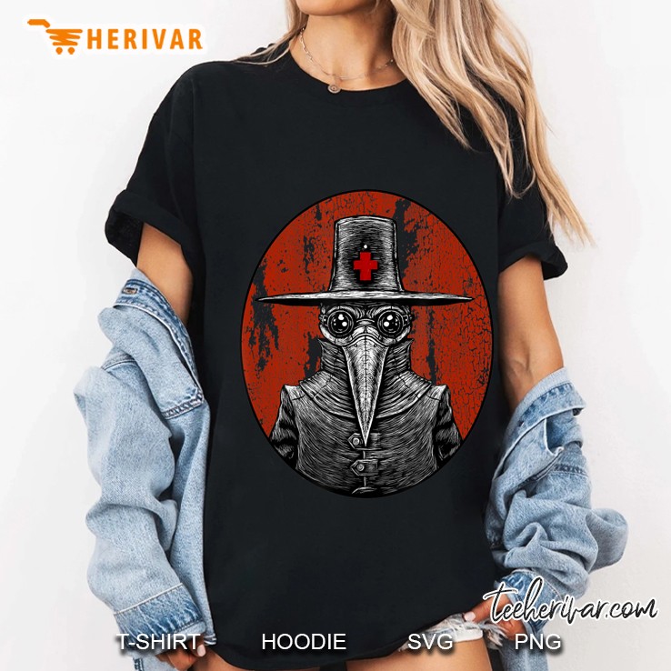 Retro Pointy Nose Plague Doctor Goggles Steampunk Apocalypse Hoodie