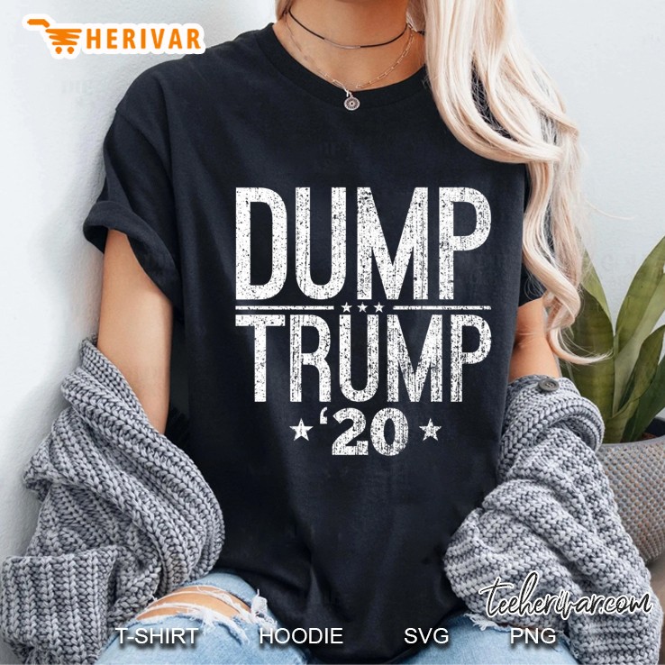 Vintage Distressed Dump Trump '20 2020 Funny Anti-Trump Premium Hoodie