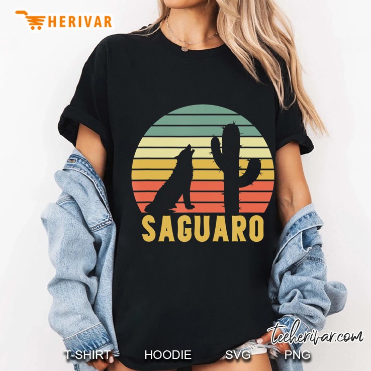 Vintage Saguaro National Park Retro Cactus Tucson Gift Ladies Tee