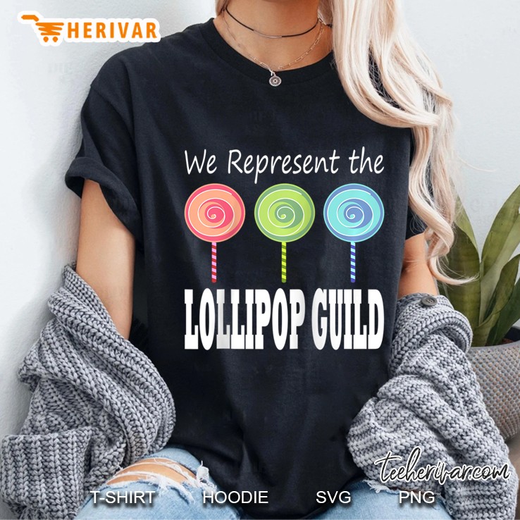 We Represent The Lollipop Guild Wizard Of Oz Raglan Baseball Tee Ladies Tee