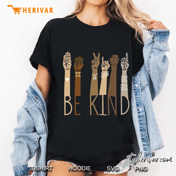 Be Kind American Sign Language Version Hoodie