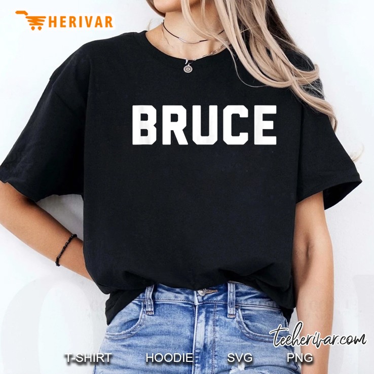 Bruce Bold Lettered Name Hoodie