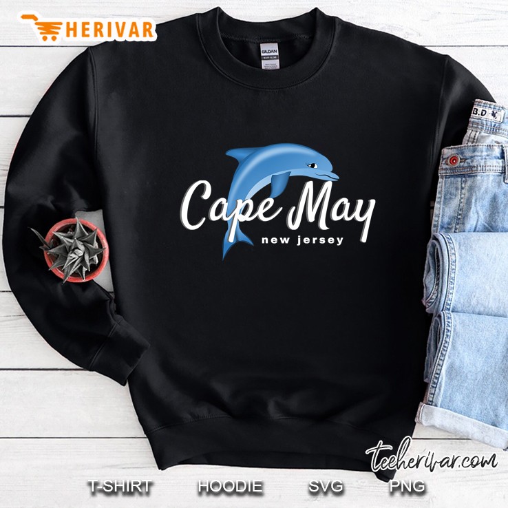 Cape May Nj , Cape May Dolphin Beach Shirt Mugs