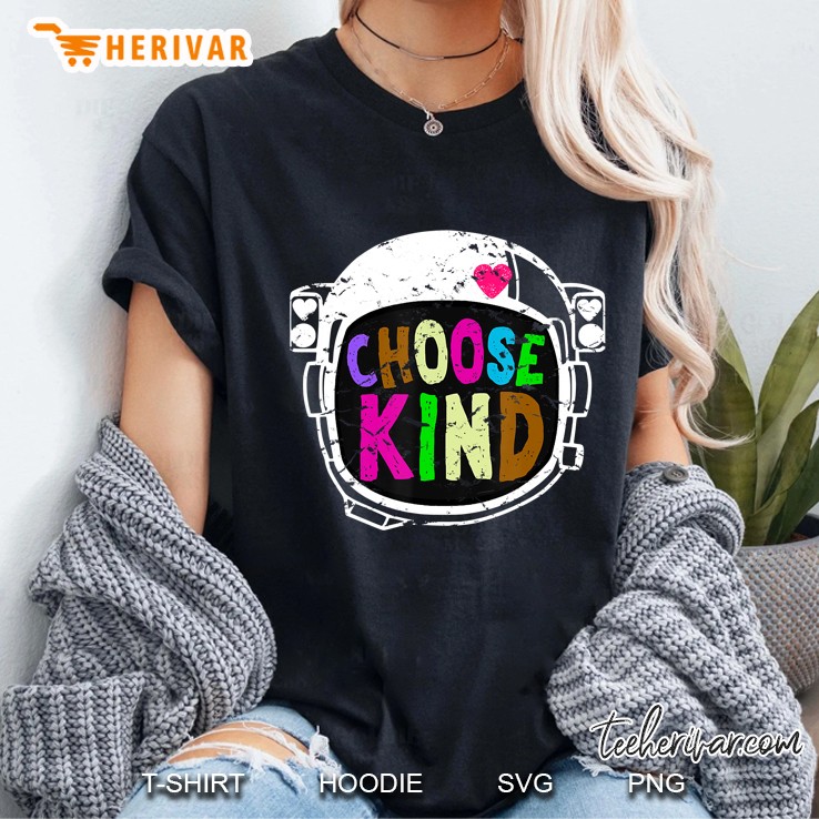 Choose Kind Choose Kindness Anti Bullying Helmet Heart Tee Ladies Tee