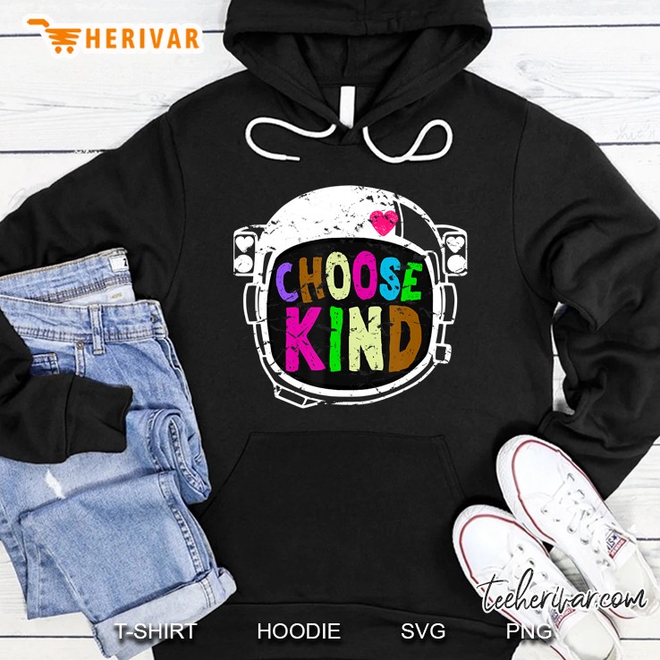 Choose Kind Choose Kindness Anti Bullying Helmet Heart Tee Hoodie