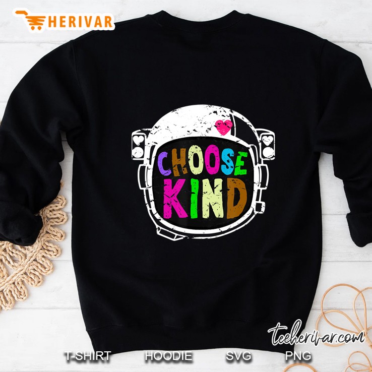 Choose Kind Choose Kindness Anti Bullying Helmet Heart Tee Sweatshirt
