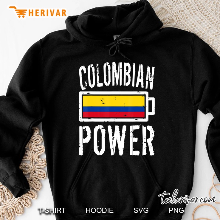 Colombia Flag Colombian Power Battery Proud Tee Mugs