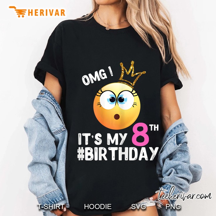 Happy Birthday Shirt Girls 8Th Party 8 Years Old Bday Ladies Tee