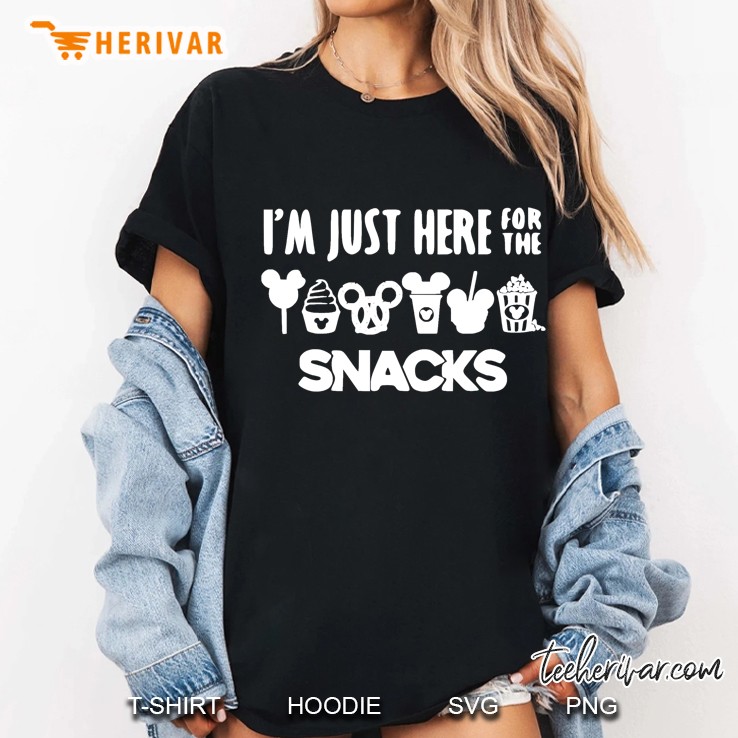 Here For The Snacks Family Vacation Ladies Tee