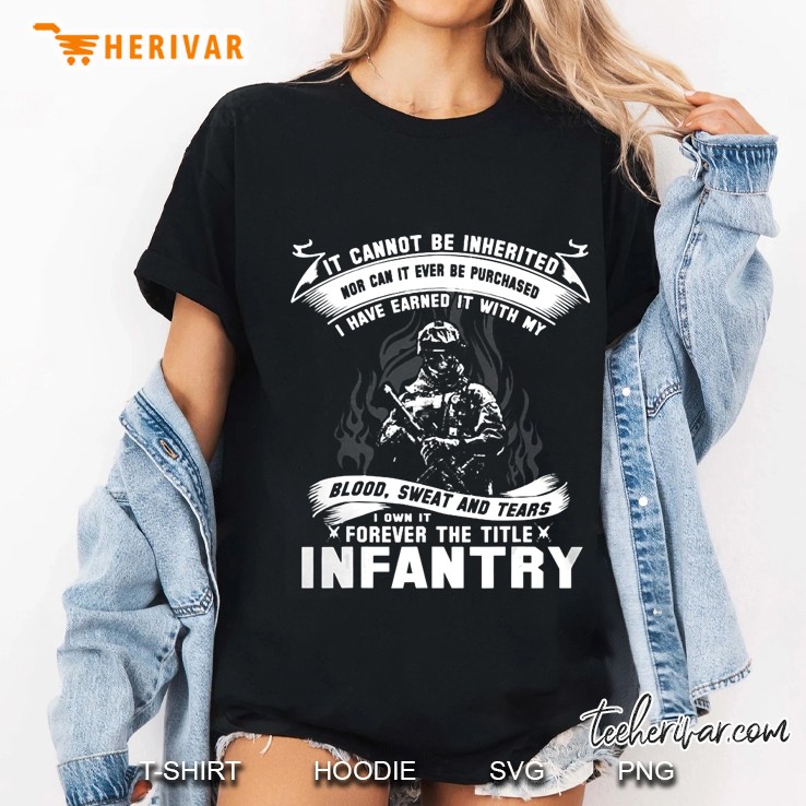 I Own Forever The Title Infantry Tshirt For Us Army Division Ladies Tee
