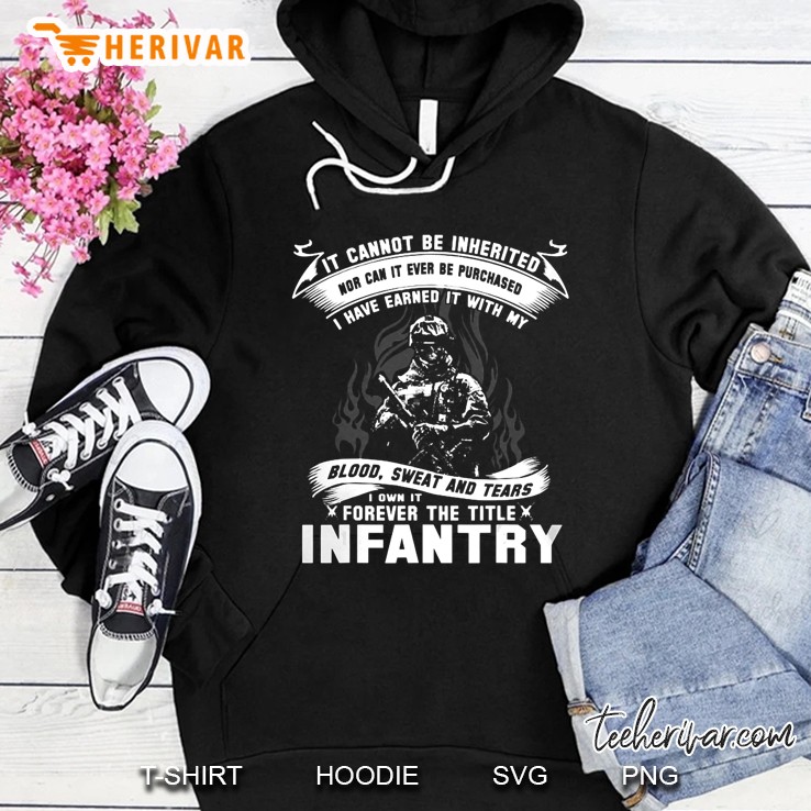 I Own Forever The Title Infantry Tshirt For Us Army Division Hoodie