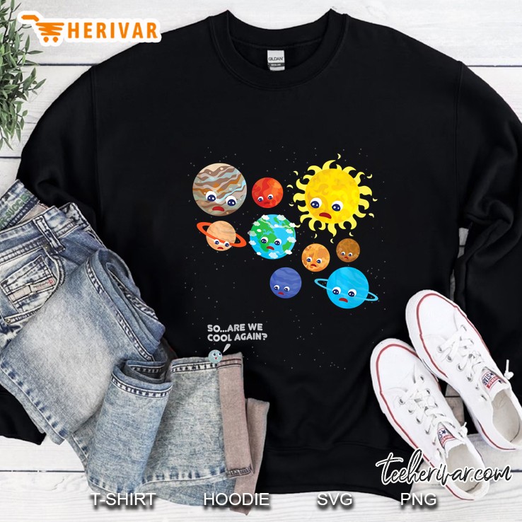 Kids Pluto Planet Solar System Dwarf Planets Space Astronaut Sweatshirt