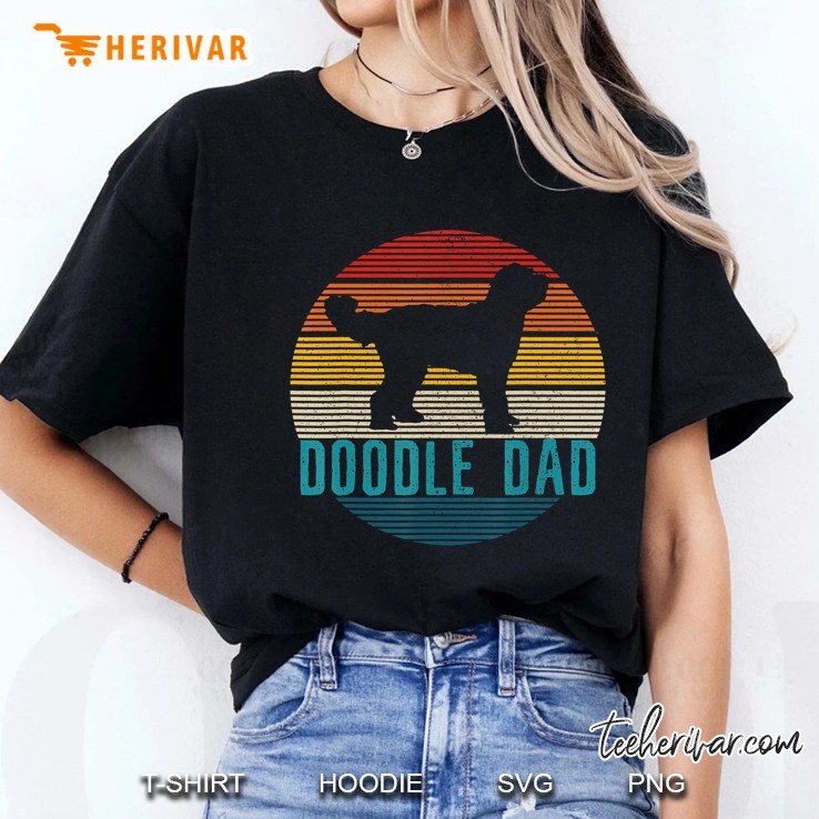 Mens Doodle Dad - Vintage Goldendoodle Dog Owner Funny Gift Hoodie