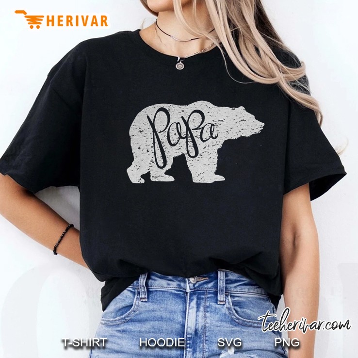 Mens Papa Bear Shirt Graphic Tee Ladies Tee