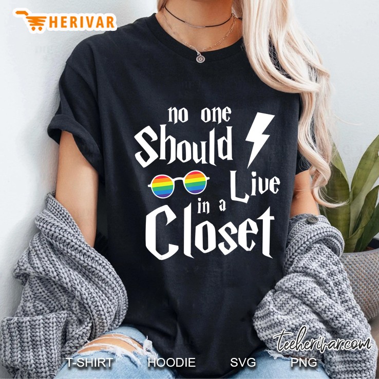 No One Should Live In A Close Lgbt Awareness Tee Ladies Tee