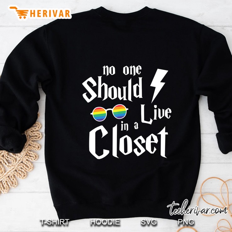 No One Should Live In A Close Lgbt Awareness Tee Sweatshirt