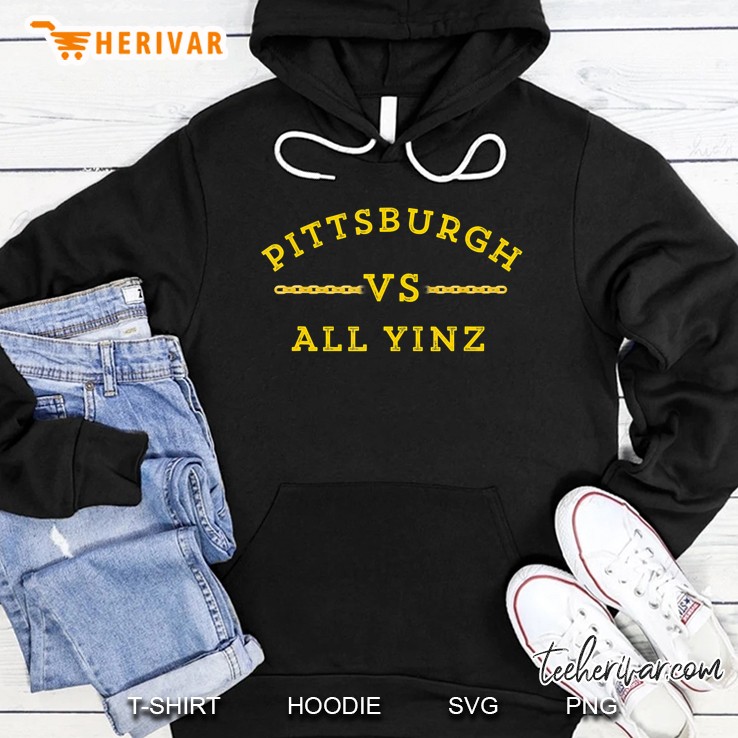 Pittsburgh Vs. All Yinz Yinzer Gold Black Sports Mugs