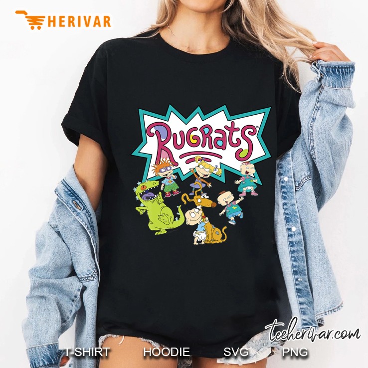 Rugrats Group Play Time Logo Graphic Ladies Tee