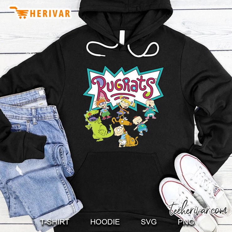 Rugrats Group Play Time Logo Graphic Hoodie