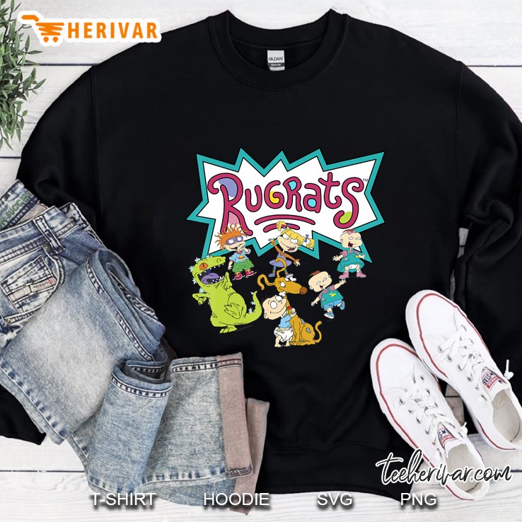 Rugrats Group Play Time Logo Graphic Sweatshirt