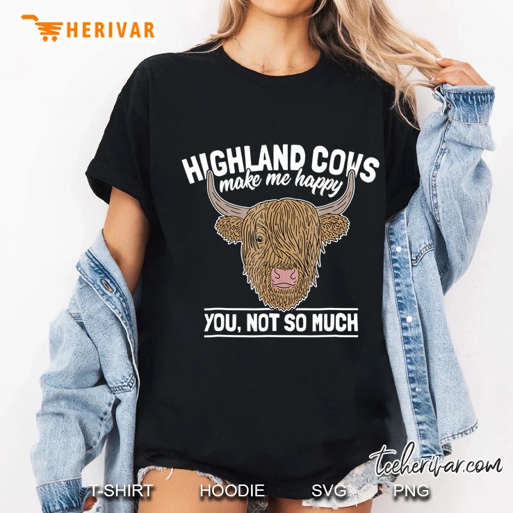 Scottish Highland Cow Funny Farmer Saying Cattle Lover Shirt Ladies Tee