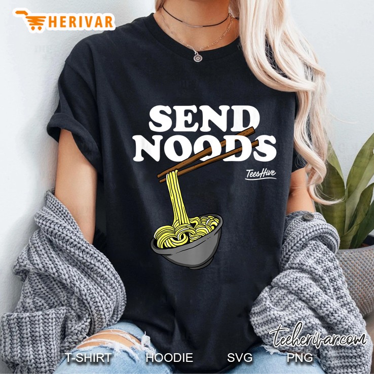 Send Noods Funny Ramen Noodle I Love Pho Noodles Novelty Tank Top Ladies Tee