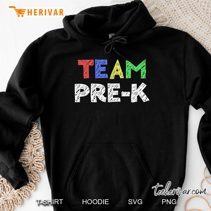 Team Pre-K Teacher Back To School Gif Hoodie