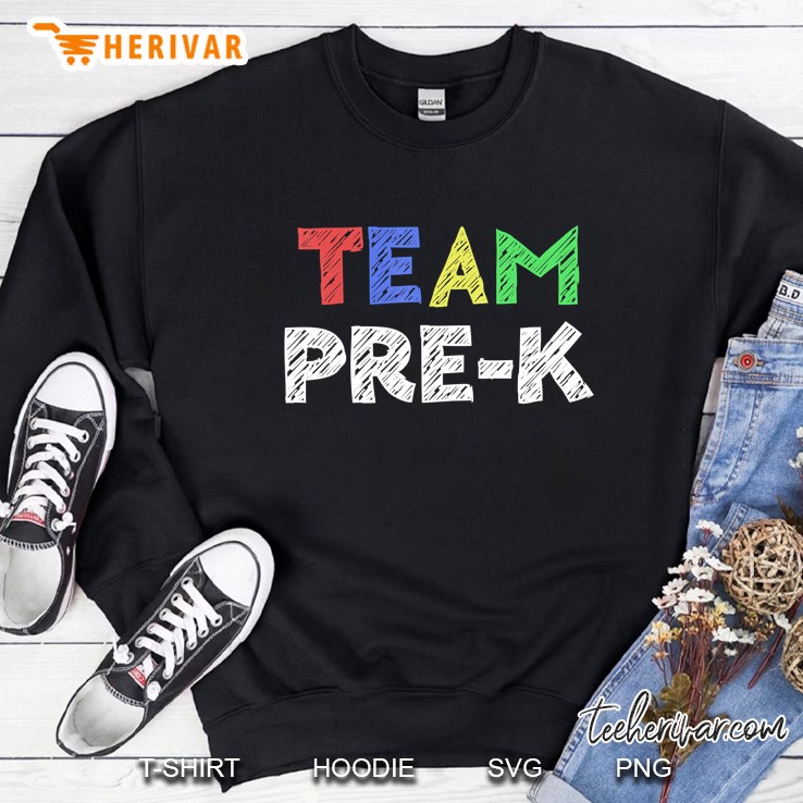 Team Pre-K Teacher Back To School Gif Sweatshirt