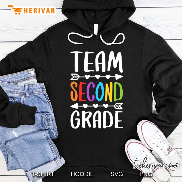 Team Second Grade 2Nd Grade Teacher Student Gift Hoodie