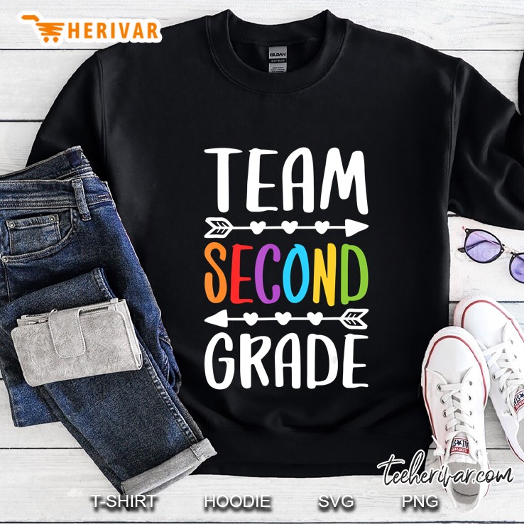 Team Second Grade 2Nd Grade Teacher Student Gift Sweatshirt