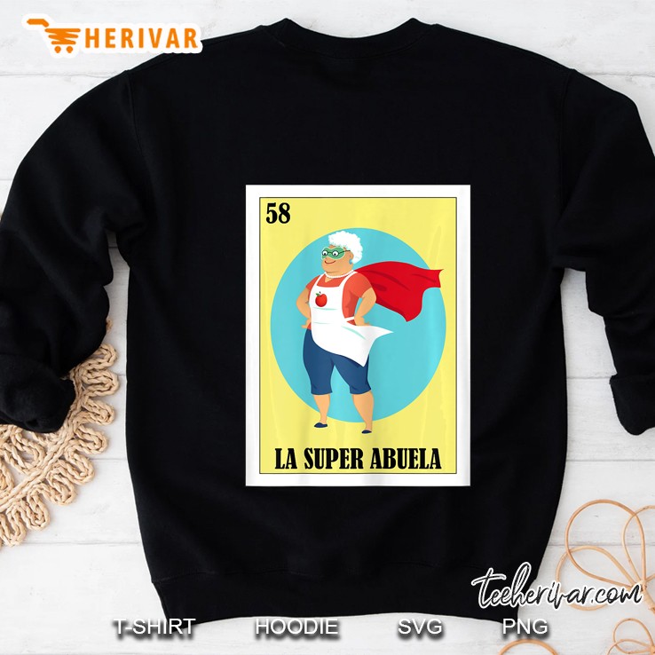 Womens La Super Abuela Mexican Lottery - Regalo Para Abuela Sweatshirt
