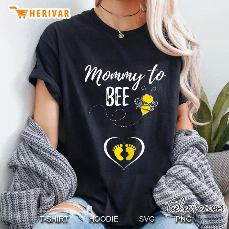 Womens Mommy To Bee Cute Pregnancy Announcemen Hoodie