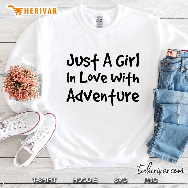 Girl In Love With Adventure Nature Book Women Sweatshirt