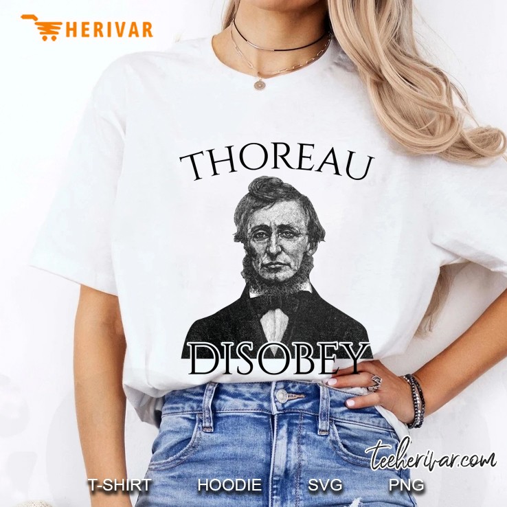 Henry David Thoreau Disobey Civil Disobedience Ladies Tee