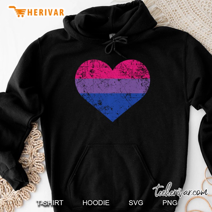 Bisexual Heart Cute Lgbtq Pride Month Hoodie