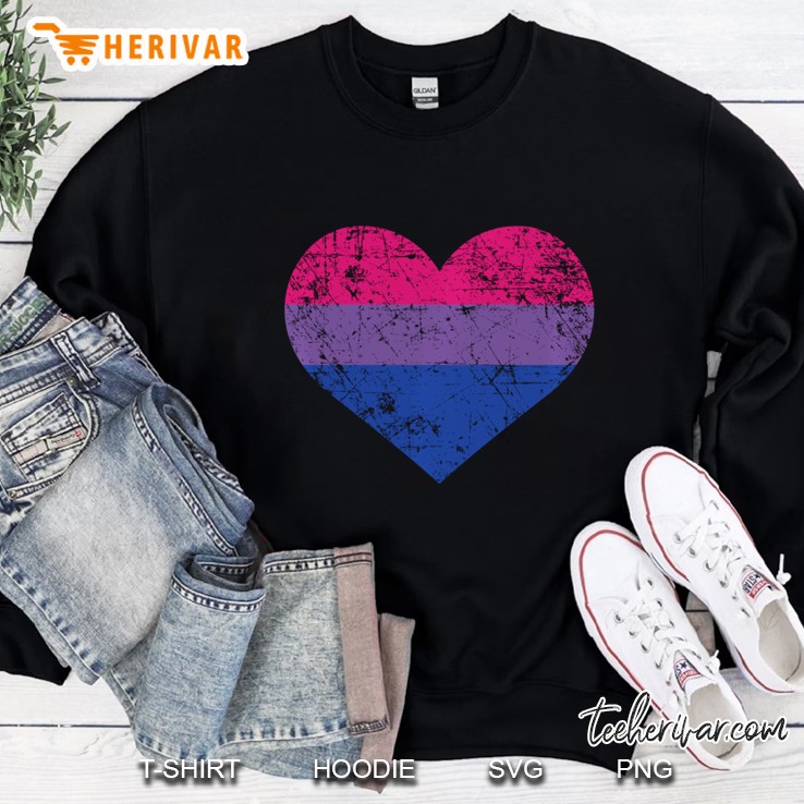 Bisexual Heart Cute Lgbtq Pride Month Sweatshirt