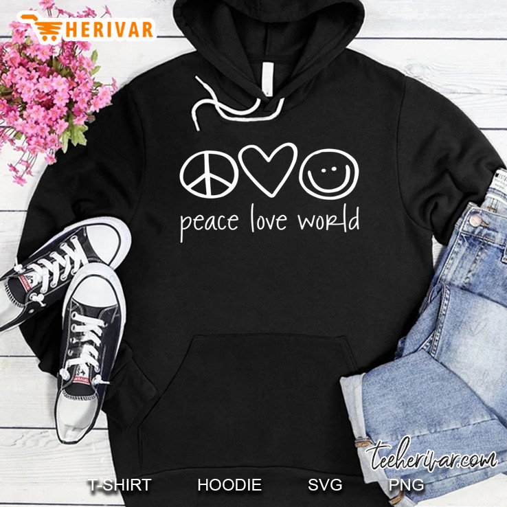 Funny Peace Love Happiness - Peace Sign Shirt Mugs