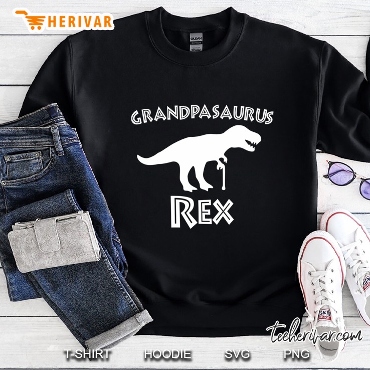 Grandpasaurus Rex Dinosaur Shirt - Funny Grandpa Tshirt Sweatshirt