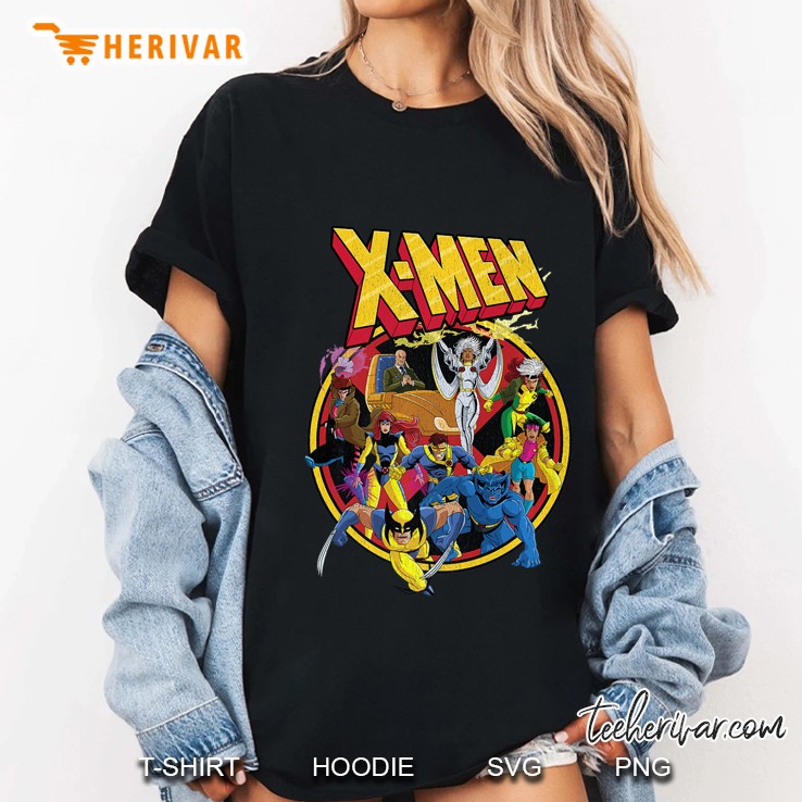 Marvel X-Men Animated Series Retro 90S Premium Hoodie