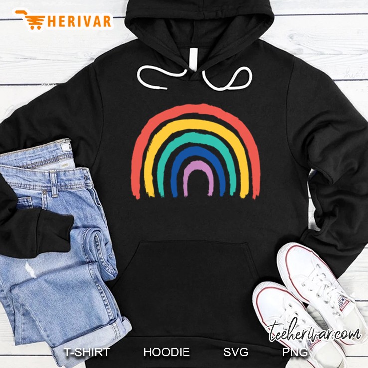 Pastel Aesthetic Rainbow Art Kidcore Boho Men Women Boy Girl Pullover Hoodie