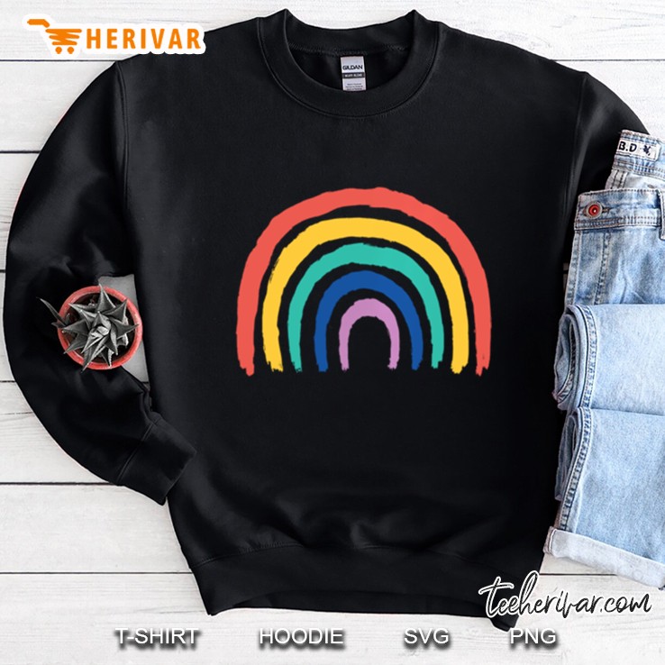 Pastel Aesthetic Rainbow Art Kidcore Boho Men Women Boy Girl Pullover Sweatshirt