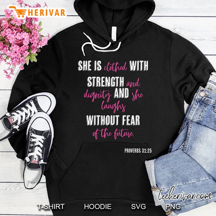 Proverbs 3132 She Is With Strength Mugs