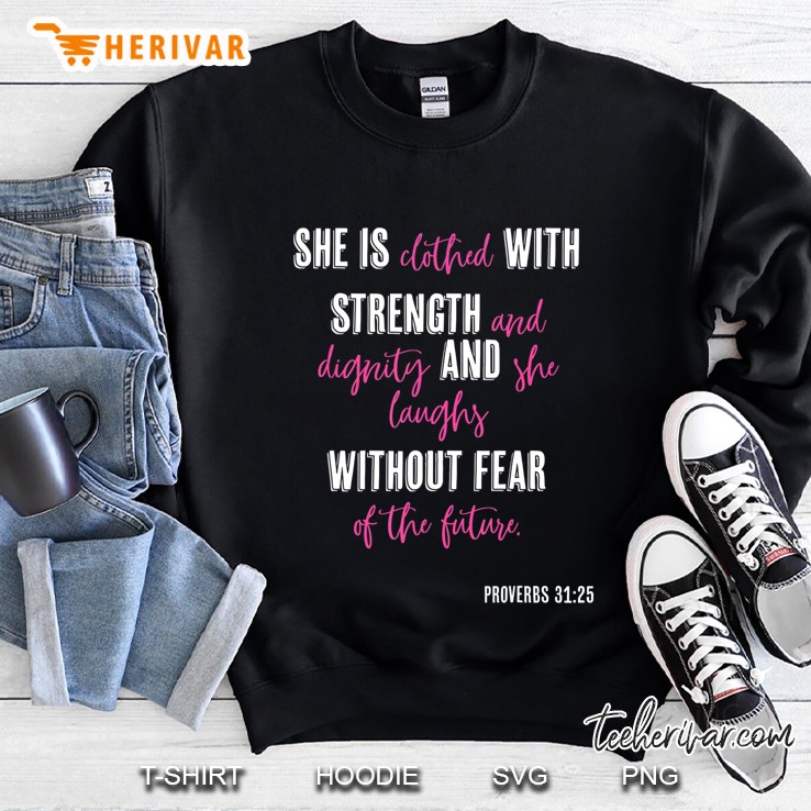 Proverbs 3132 She Is With Strength Mugs