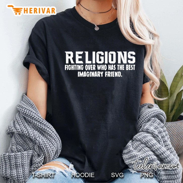 Religions Sarcastic Def For Atheist Science Shirt Ladies Tee