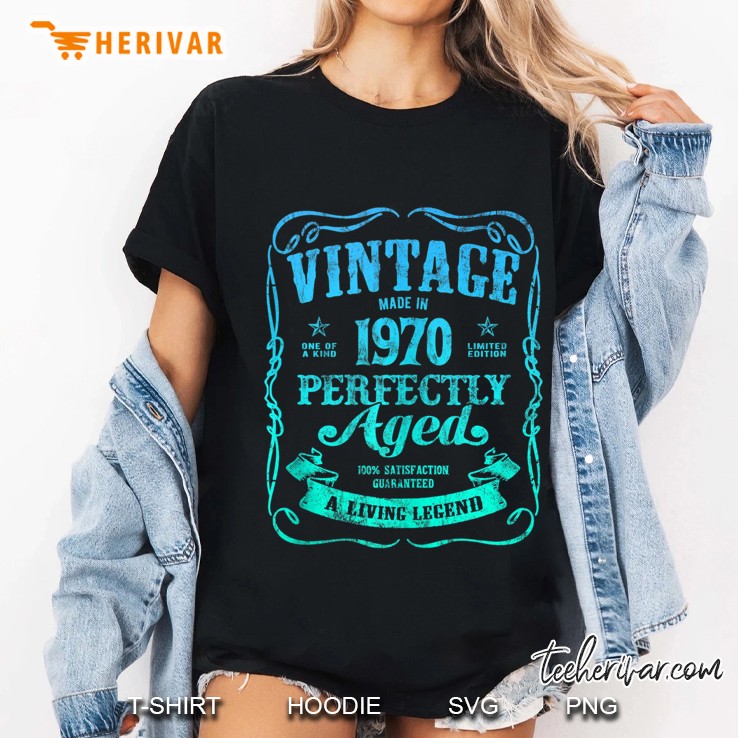 Vintage Made In 1970 Perfectly Aged 50Th Birthday Party B6 Tank Top Ladies Tee