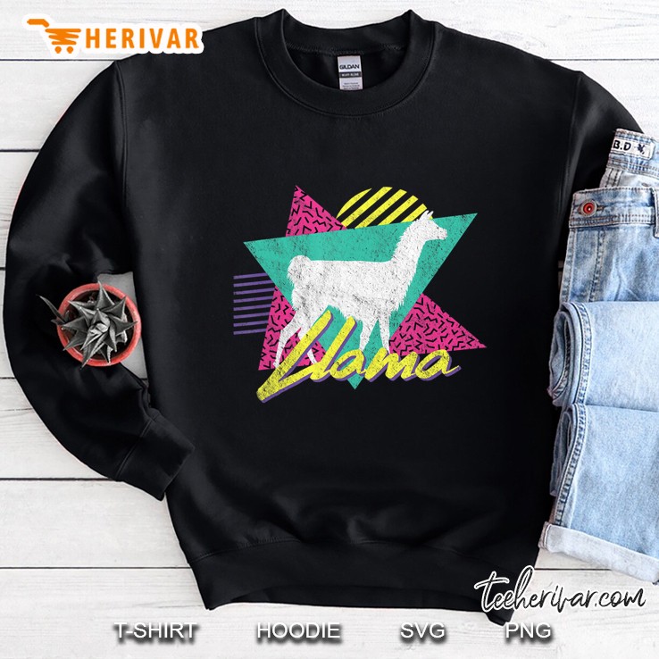 Vintage Retro 80S Or 90S Llama Sweatshirt