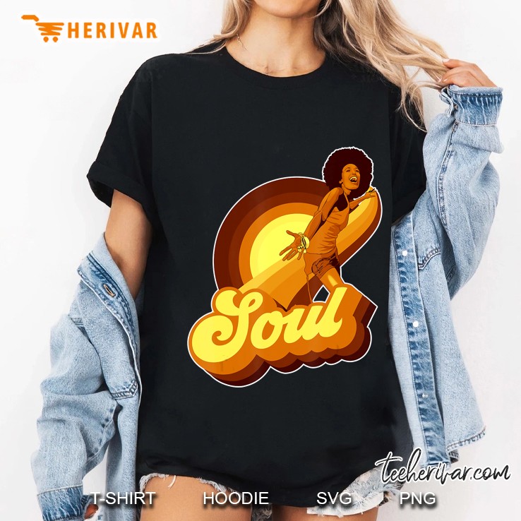 70S Funk Afro Soul Retro Vintage V2 Ladies Tee