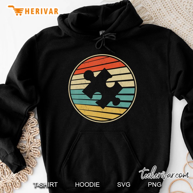 Cute Autism Awareness Gift Vintage 70S 80S Autism Mom Dad Hoodie