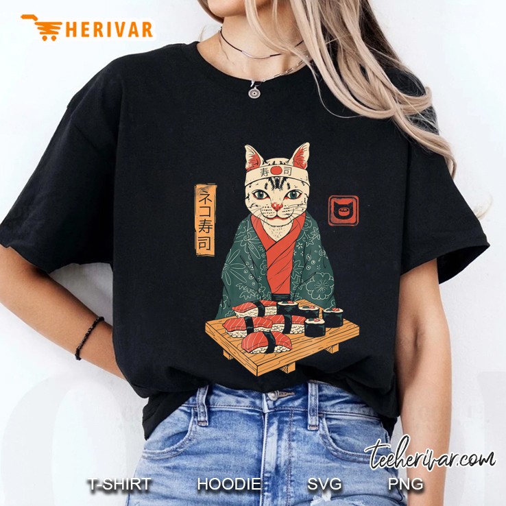 Cute Neko Sushi Bar Hoodie